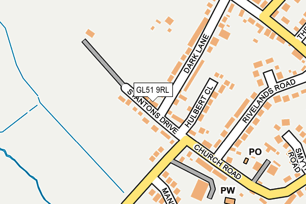 GL51 9RL map - OS OpenMap – Local (Ordnance Survey)