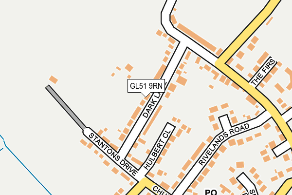 GL51 9RN map - OS OpenMap – Local (Ordnance Survey)