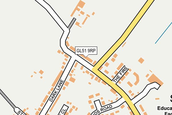GL51 9RP map - OS OpenMap – Local (Ordnance Survey)
