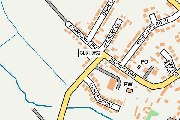 GL51 9RQ map - OS OpenMap – Local (Ordnance Survey)