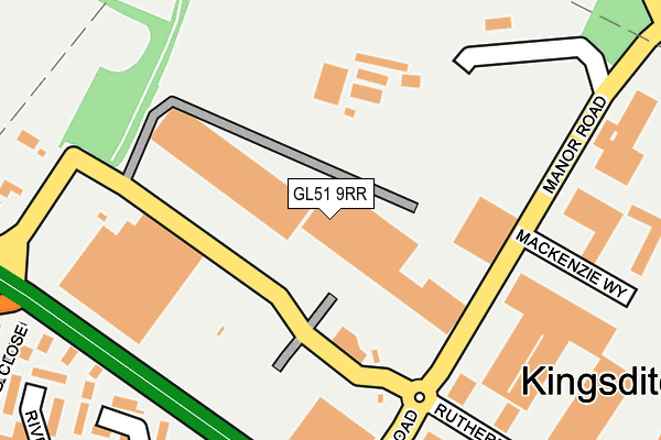 GL51 9RR map - OS OpenMap – Local (Ordnance Survey)