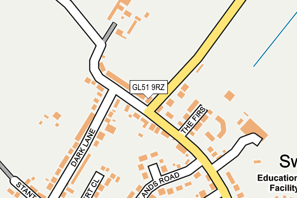 GL51 9RZ map - OS OpenMap – Local (Ordnance Survey)