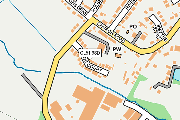 GL51 9SD map - OS OpenMap – Local (Ordnance Survey)