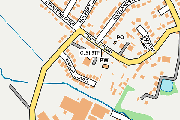 GL51 9TP map - OS OpenMap – Local (Ordnance Survey)