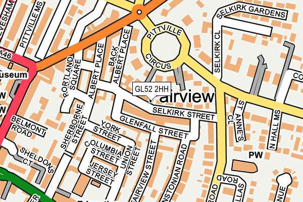 GL52 2HH map - OS OpenMap – Local (Ordnance Survey)