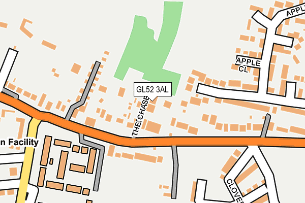 GL52 3AL map - OS OpenMap – Local (Ordnance Survey)
