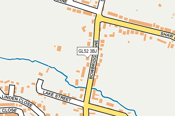 GL52 3BJ map - OS OpenMap – Local (Ordnance Survey)