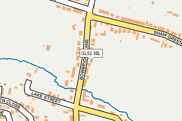 GL52 3BL map - OS OpenMap – Local (Ordnance Survey)