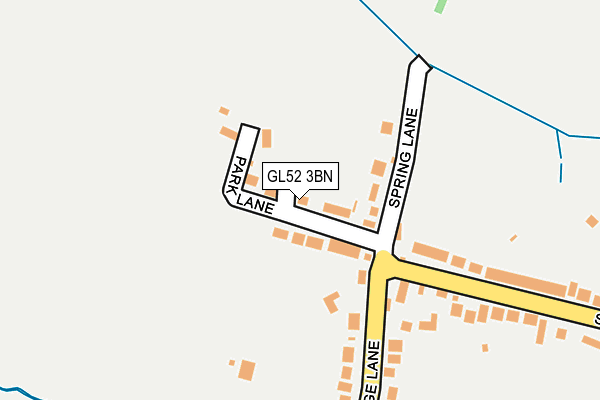 GL52 3BN map - OS OpenMap – Local (Ordnance Survey)