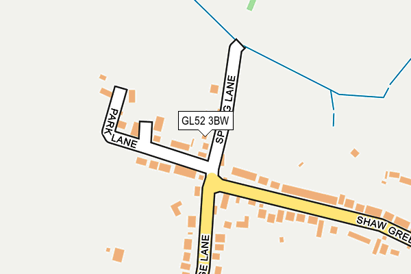 GL52 3BW map - OS OpenMap – Local (Ordnance Survey)