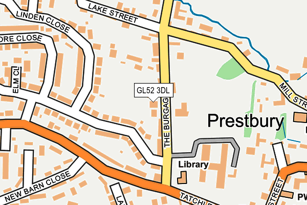 Map of PRESTBURY PLANNING LIMITED at local scale