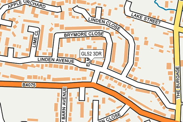 GL52 3DR map - OS OpenMap – Local (Ordnance Survey)