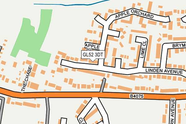 GL52 3DT map - OS OpenMap – Local (Ordnance Survey)