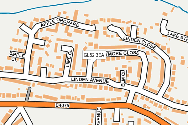 GL52 3EA map - OS OpenMap – Local (Ordnance Survey)