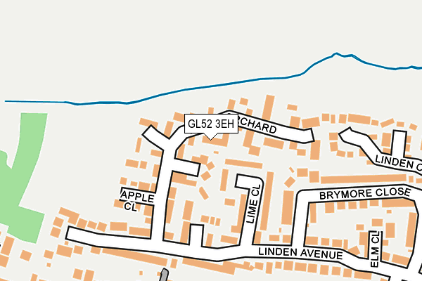 GL52 3EH map - OS OpenMap – Local (Ordnance Survey)