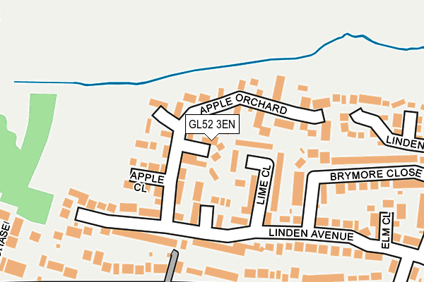 GL52 3EN map - OS OpenMap – Local (Ordnance Survey)