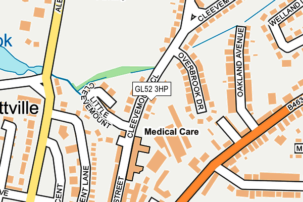 GL52 3HP map - OS OpenMap – Local (Ordnance Survey)