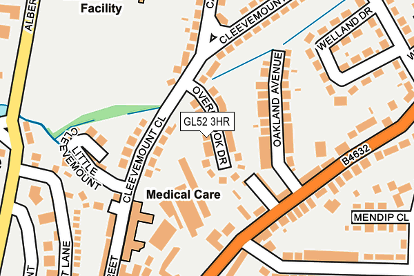 GL52 3HR map - OS OpenMap – Local (Ordnance Survey)