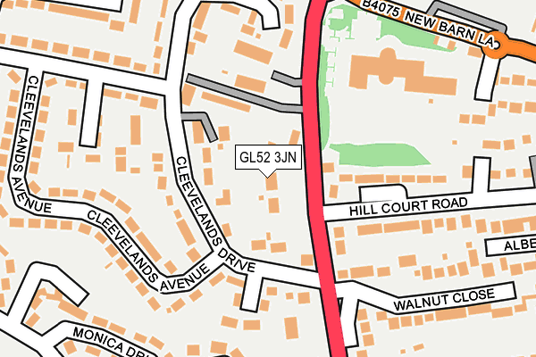 GL52 3JN map - OS OpenMap – Local (Ordnance Survey)