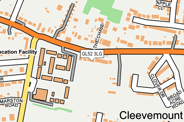 GL52 3LG map - OS OpenMap – Local (Ordnance Survey)