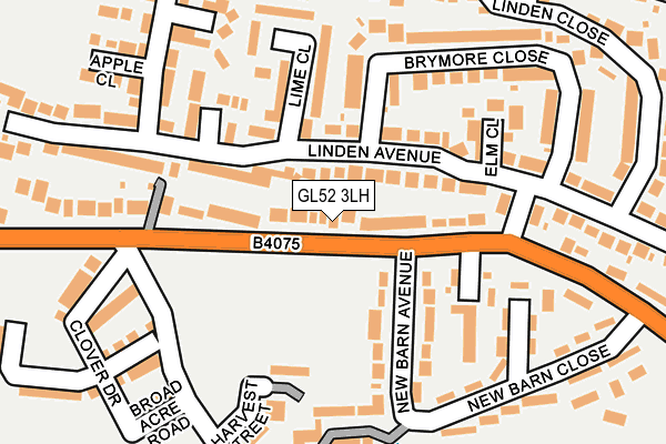 GL52 3LH map - OS OpenMap – Local (Ordnance Survey)