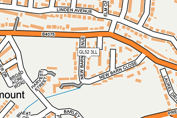 GL52 3LL map - OS OpenMap – Local (Ordnance Survey)