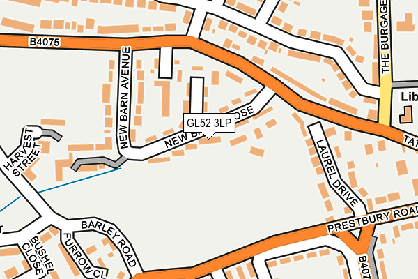 GL52 3LP map - OS OpenMap – Local (Ordnance Survey)
