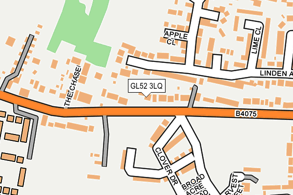 GL52 3LQ map - OS OpenMap – Local (Ordnance Survey)