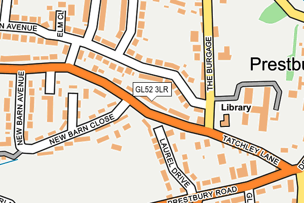 GL52 3LR map - OS OpenMap – Local (Ordnance Survey)