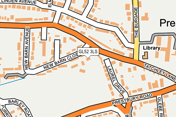 GL52 3LS map - OS OpenMap – Local (Ordnance Survey)