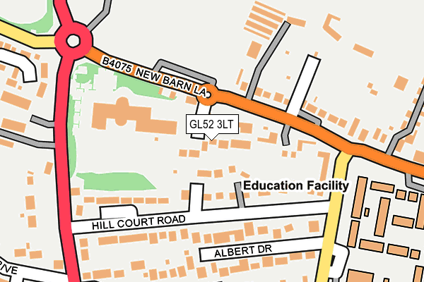 GL52 3LT map - OS OpenMap – Local (Ordnance Survey)