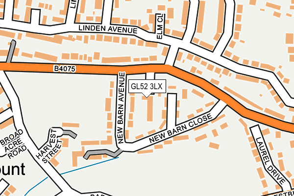 GL52 3LX map - OS OpenMap – Local (Ordnance Survey)