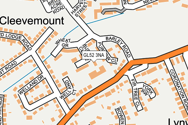 GL52 3NA map - OS OpenMap – Local (Ordnance Survey)