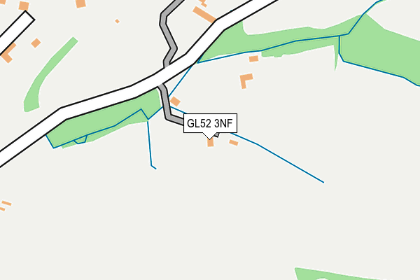 GL52 3NF map - OS OpenMap – Local (Ordnance Survey)
