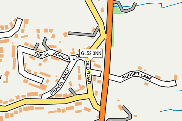 GL52 3NN map - OS OpenMap – Local (Ordnance Survey)