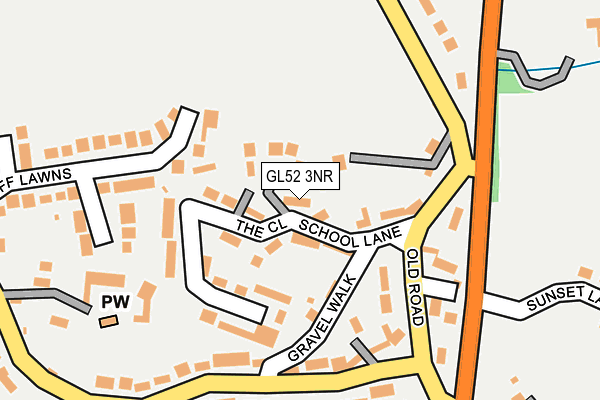 GL52 3NR map - OS OpenMap – Local (Ordnance Survey)