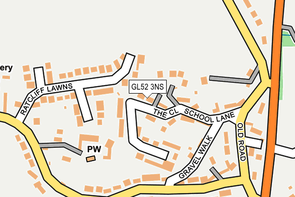 GL52 3NS map - OS OpenMap – Local (Ordnance Survey)