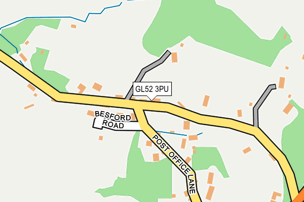GL52 3PU map - OS OpenMap – Local (Ordnance Survey)