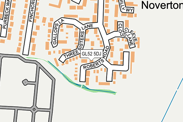 GL52 5DJ map - OS OpenMap – Local (Ordnance Survey)