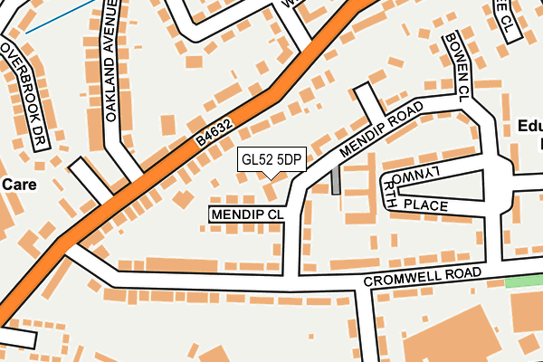 GL52 5DP map - OS OpenMap – Local (Ordnance Survey)