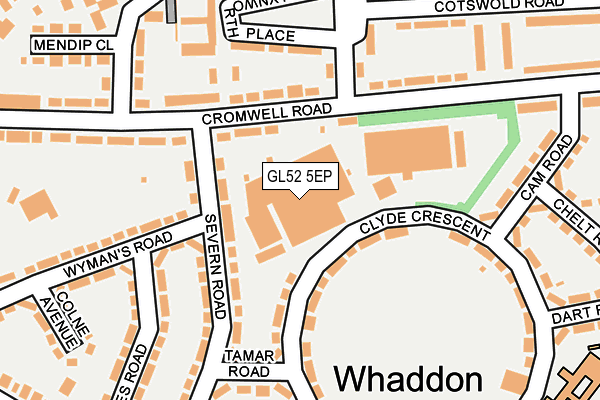 GL52 5EP map - OS OpenMap – Local (Ordnance Survey)