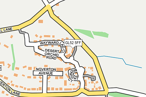 GL52 5FF map - OS OpenMap – Local (Ordnance Survey)