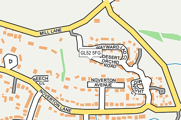 GL52 5FG map - OS OpenMap – Local (Ordnance Survey)