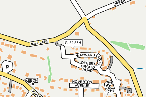 GL52 5FH map - OS OpenMap – Local (Ordnance Survey)