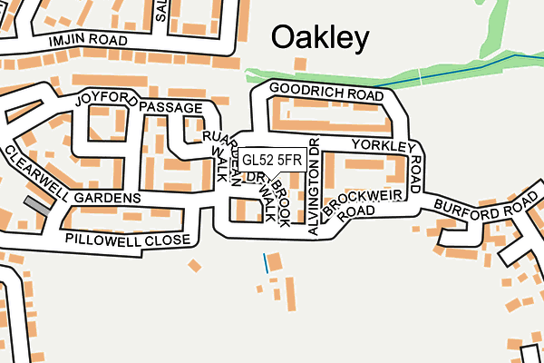 GL52 5FR map - OS OpenMap – Local (Ordnance Survey)