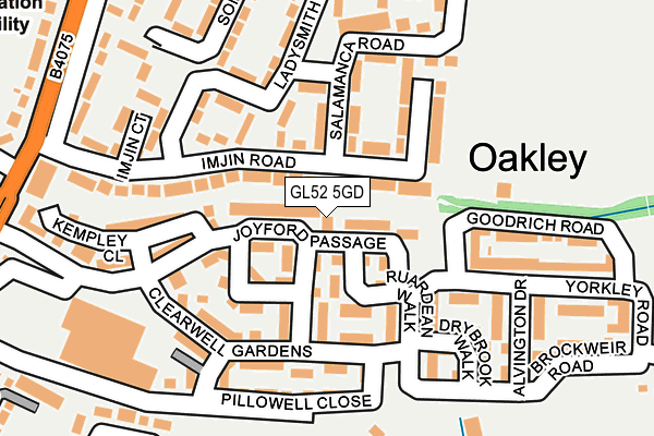 GL52 5GD map - OS OpenMap – Local (Ordnance Survey)