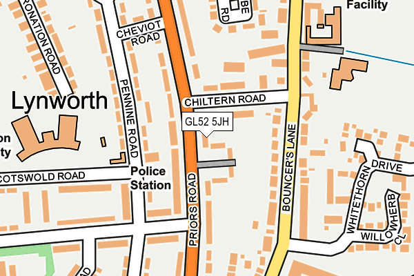 GL52 5JH map - OS OpenMap – Local (Ordnance Survey)