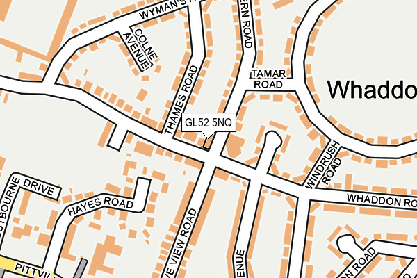 GL52 5NQ map - OS OpenMap – Local (Ordnance Survey)