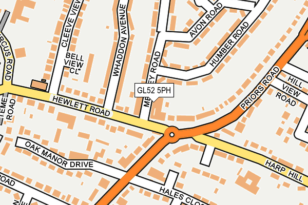 GL52 5PH map - OS OpenMap – Local (Ordnance Survey)