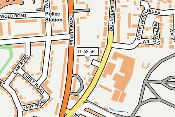 GL52 5PL map - OS OpenMap – Local (Ordnance Survey)